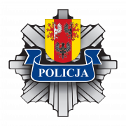 policyjna gwiazda garnizonu łódzkiego z godłem województwa łódzkiego