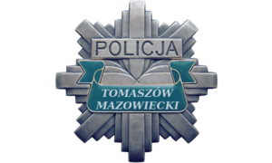 policyjna gwiazda z napisami Policja Tomaszów Mazowiecki