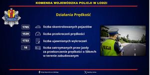 grafika przedstawiająca wyniki prowadzonych działań Policji garnizonu łódzkiego