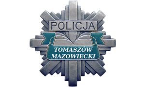 policyjna gwiazda z wpisanym tekstem Tomaszów Mazowiecki