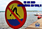 znak zakazu skakania do wody