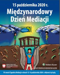 plakat graficzny promujący międzynarodowy dzień mediacji