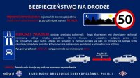 Plakat dotyczący bezpieczeństwa na drodze - prędkość