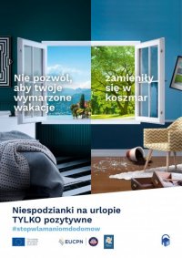 Plakat propagujący kampanię &quot;Stop włamaniom do domów&quot;