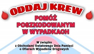 Oddaj krew - plakat akcji