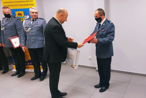 uroczystość pożegnania I Zastępcy Komendanta Powiatowego Policji w Tomaszowie Mazowieckim mł.insp. Wojciecha Tatara - przemówienia