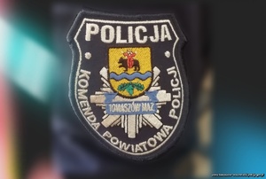 naszywka na mundurze Komenda Powiatowa Policji w Tomaszowie Mazowieckim