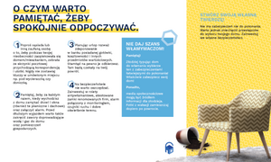 Ulotka z radami dotyczącymi bezpieczeństwa podczas okresu świątecznego