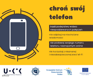 Grafika związana z poradami jak nie dać się oszukać w sieci