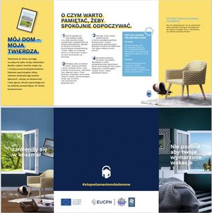 ulotka z informacją jak zabezpieczyć swój dobytek i zapobiec włamaniu