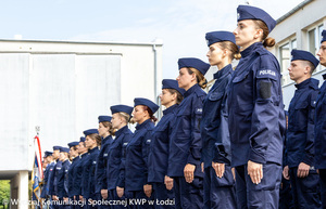 Nowo przyjęci Policjanci