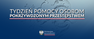 grafika z napisem Tydzień Pomocy Osobom Pokrzywdzonym Przestępstwem