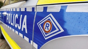 oznakowanie radiowozu Wydziału Ruchu Drogowego