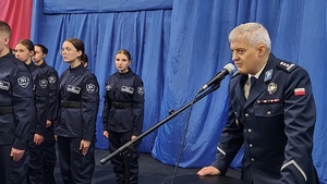 przemówienie Komendanta Powiatowego Policji w Tomaszowie Mazowieckim.