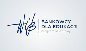 Grafika z napisem Bankowcy dla edukacji - program sektorowy.