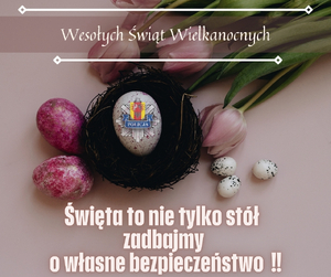 Kartka Wielkanocna z przestrogą.