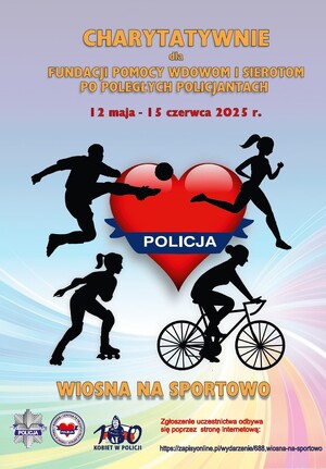 Plakat graficzny promujący charytatywne wydarzenie.