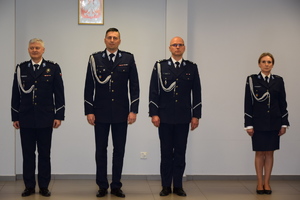Komendanci zdający i obejmujący stanowisko, I Zastępca Komendanta Wojewódzkiego Policji w łodzi oraz I Zastępca Komendanta Powiatowego Policji w Tomaszowie Maz.