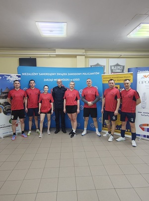 Drużyna z KPP w Rawie Maz.