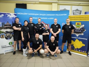 Drużyna z KPP  w Łasku