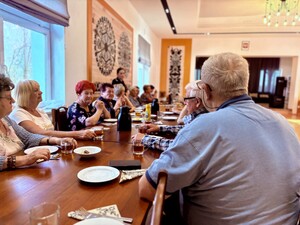 Seniorzy w trakcie spotkania profilaktycznego