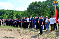 Przemówienie Komendanta Powiatowego Policji w Tomaszowie Mazowieckim insp. Szymona Hermana  połączone z podziękowaniami za liczne przybycie