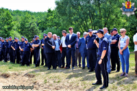 Przemówienie Komendanta Powiatowego Policji w Tomaszowie Mazowieckim insp. Szymona Hermana  połączone z podziękowaniami za liczne przybycie